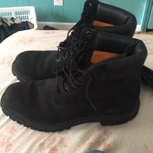 Size 10.5 Black Timberland Boots